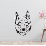 Shikoku Dog Removable Vinyl Decal Matte Finish Home Decor for Indoor Walls
