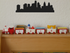 Cityscape Philadelphia Vinyl Decal Removable Matte Finish Skyline Decore for Indoor Walls