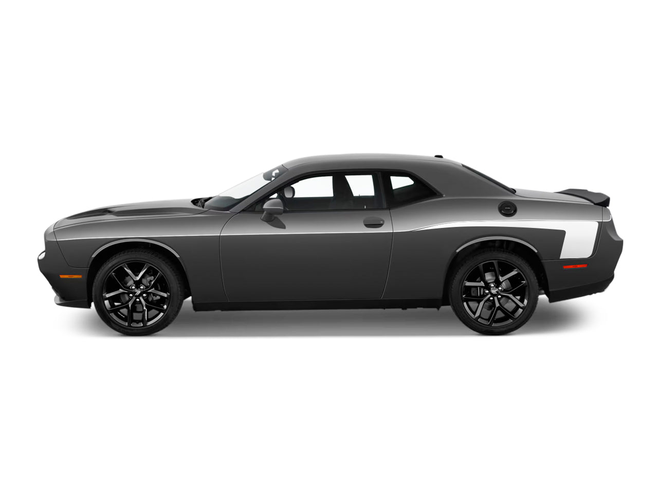 Retro Quarter Panel Solid Stripes Decal Kit Fits Dodge Challenger 2015 - 2023