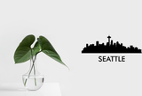 Cityscape Seattle with Text Vinyl Decal Removable Matte Finish Skyline Decore for Indoor Walls Fusion Decals