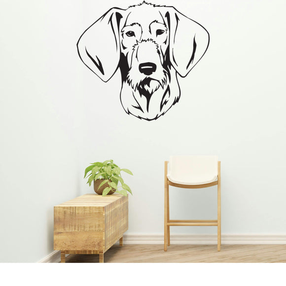 Slovakian Rough Haired Pointer Dog Removable Vinyl Decal Matte Finish Home Decor for Indoor Walls