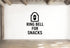 Ring Bell For Snacks - Doorbell Hospitality Wall Decal Vinyl Sticker Removable