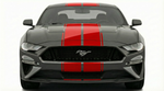 Dual 12" Racing Stripes w/pins Self Healing Vinyl fits Ford Mustang 2015 2023