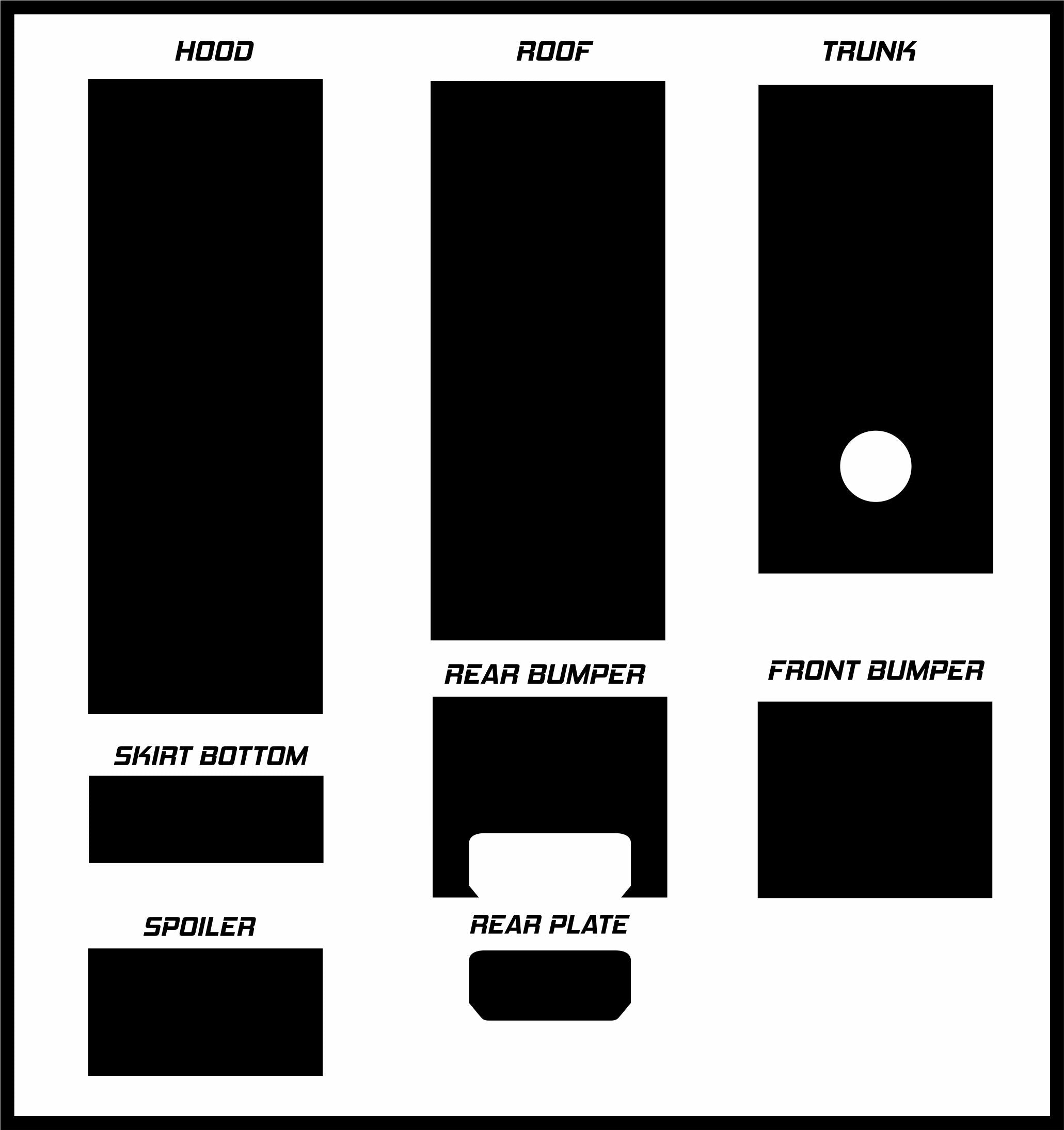 24" Wide Racing Stripe Self Healing Vinyl fits Ford Mustang 2010-2014