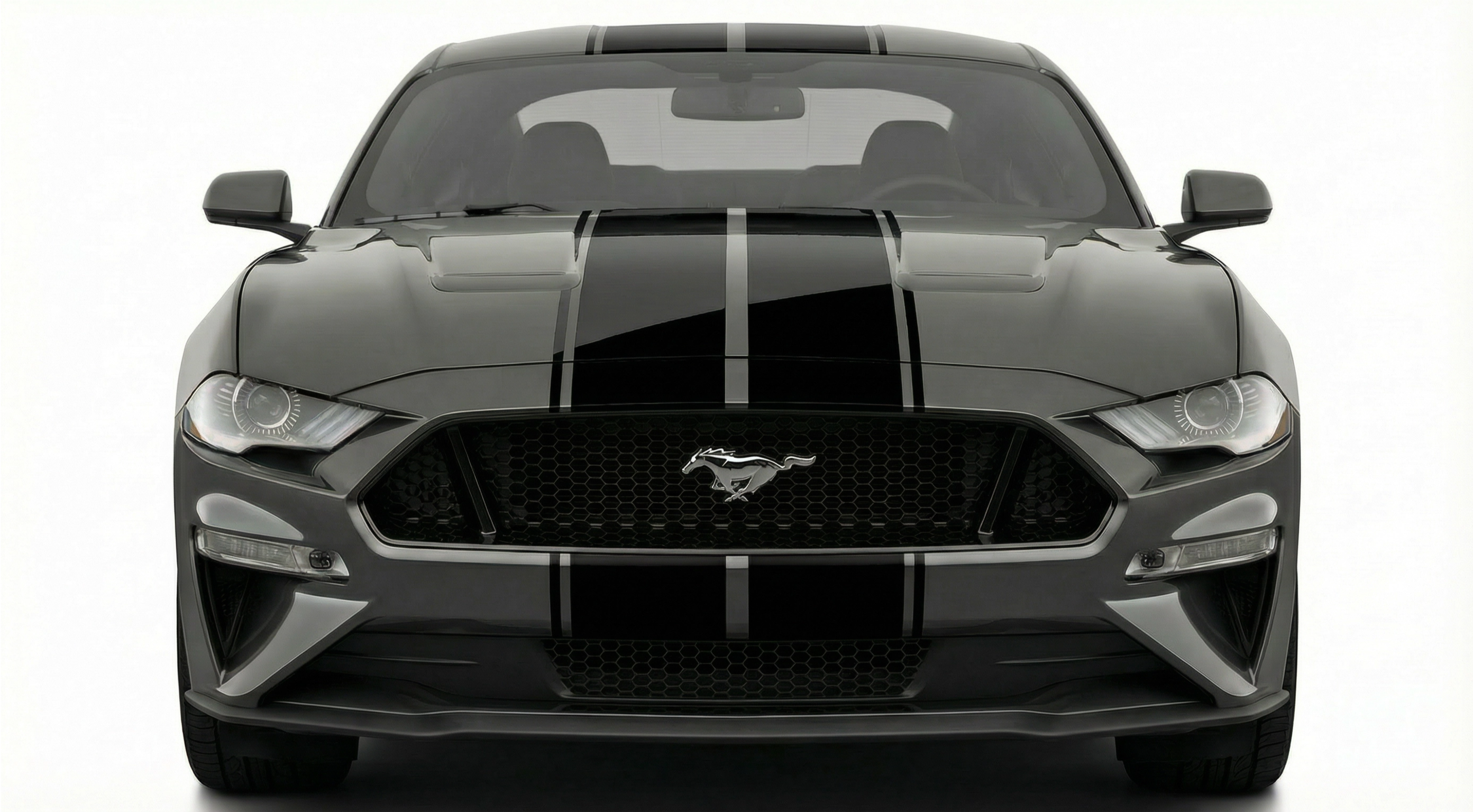 Dual 12" Racing Stripes w/pins Self Healing Vinyl fits Ford Mustang 2015 2023