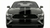 Ford Mustang dual 12-inch racing stripes with pinstripes in black, front view