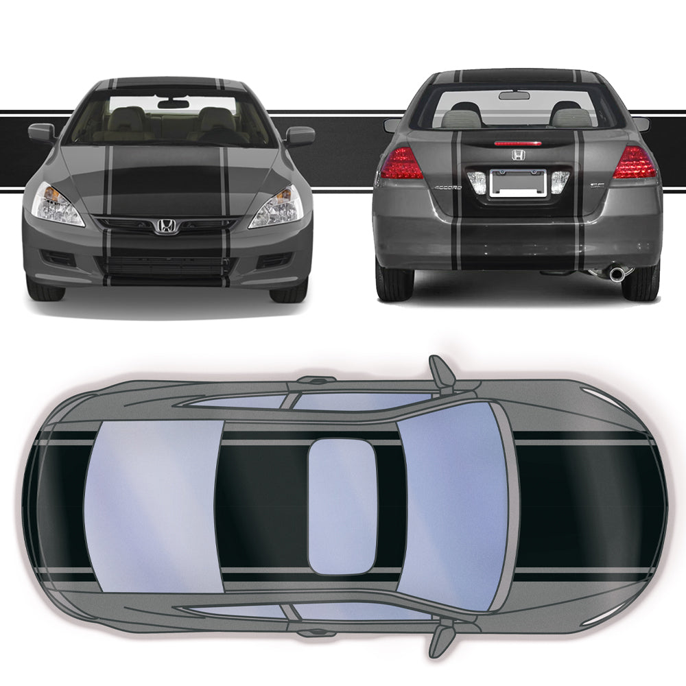 20" Racing Stripes w/pins Self Healing Vinyl fits Honda Accord 2003 to 2007