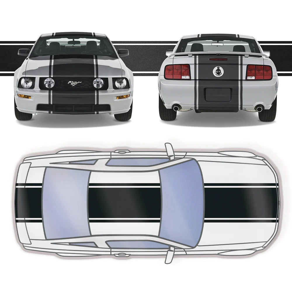 20" Racing Stripe w/pins Self Healing Vinyl fits Ford Mustang 2005 to 2009
