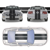 Dual 7" Racing Stripes Self Healing Vinyl fits Ford Mustang 2005 to 2009
