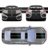 Dual 12" Racing Stripes Self Healing Vinyl fits Honda Civic Sedan 2021
