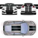 Dual 10" Racing Stripes Self Healing Vinyl fits Honda CR-Z 2010 to 2016