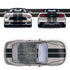 Dual 11" Racing Stripes Self Healing fits Ford Mustang Convertible 2016 to 2022