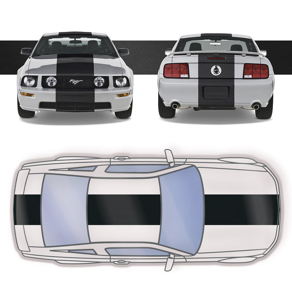 19" Racing Stripe Air-Release Vinyl fits Ford Mustang 2005 to 2009 Fusion Decals