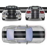 Triple Racing Stripes Self Healing Vinyl fits Ford Mustang 2005 to 2009