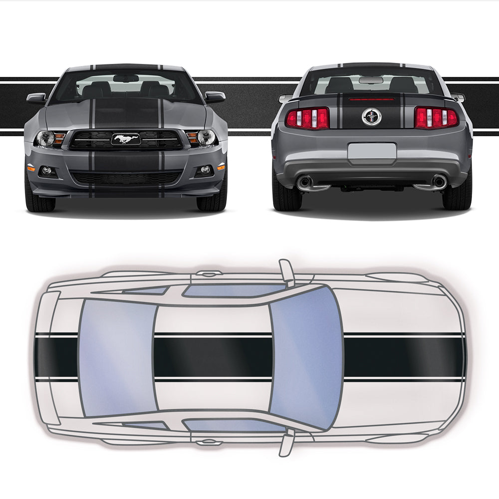 20" Racing Stripes w/pins Self Healing Vinyl fits Ford Mustang 2010 to 2014
