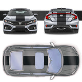 15" Racing Stripe Self Healing Vinyl fits Honda Civic Si Coupe 2017 to 2019