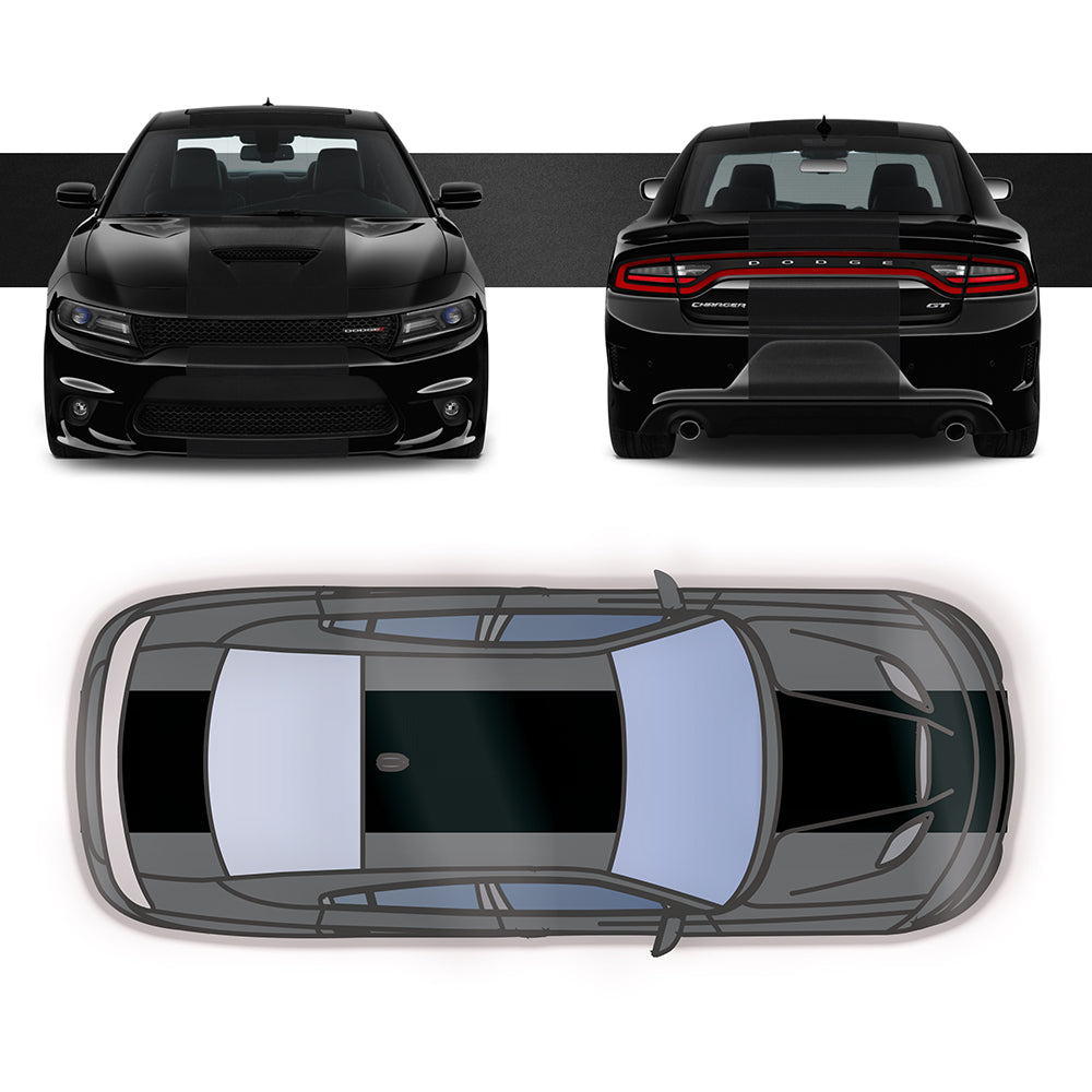 24" Racing Stripe Self Healing Vinyl fits Dodge Charger 2011 to 2022