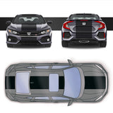 24" Racing Stripe Self Healing Vinyl fits Honda Civic Si Sedan 2017 to 2020