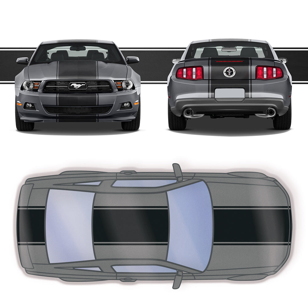 24" Racing Stripes w/pins Self Healing Vinyl fits Ford Mustang 2010-2014