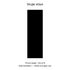 single stripe layout illustration. Fixed 70-inch length, trim to fit; widths and gaps vary.