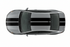 Dual 10" Racing Stripes Air Release Self Healing Vinyl fits Dodge Dart 2012-2016