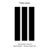 triple equal stripe layout illustration. Fixed 70-inch length, trim to fit; widths and gaps vary.