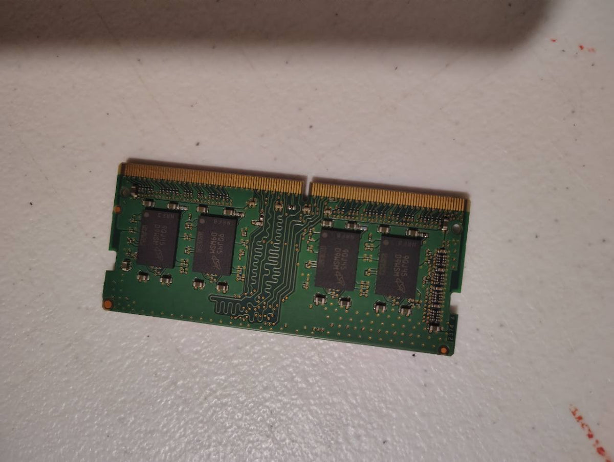 Actual Micron 8GB DDR4 laptop RAM module reverse side