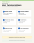 Why choose Fusion Decals factual product features for ORACAL 631 wall decals.
