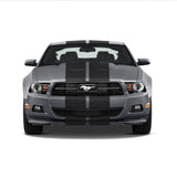 Dual 11" GT 5.0 Racing Stripes w/Skirts [24"] - "fits" - Ford Mustang 2010 to 2014