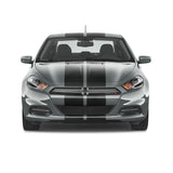Dual 10 inch Racing Stripes [22"] fits Dodge Dart 2012 to 2016 Fusion Decals