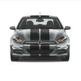 Dual 10 inch Racing Stripes [22"] fits Dodge Dart 2012 to 2016