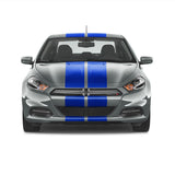 Dual 10 inch Racing Stripes [22"] fits Dodge Dart 2012 to 2016 Fusion Decals