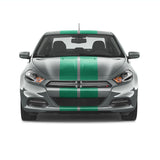 Dual 10 inch Racing Stripes [22"] fits Dodge Dart 2012 to 2016 Fusion Decals