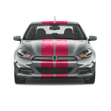 Dual 10 inch Racing Stripes [22"] fits Dodge Dart 2012 to 2016 Fusion Decals