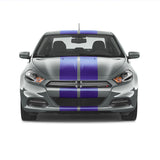 Dual 10 inch Racing Stripes [22"] fits Dodge Dart 2012 to 2016 Fusion Decals
