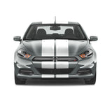 Dual 10 inch Racing Stripes [22"] fits Dodge Dart 2012 to 2016 Fusion Decals