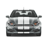 Dual 10 inch Racing Stripes [22"] fits Dodge Dart 2012 to 2016 Fusion Decals