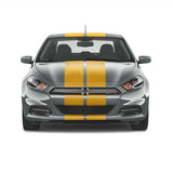 Dual 10 inch Racing Stripes [22"] fits Dodge Dart 2012 to 2016 Fusion Decals