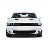 Dual 12" Racing Stripes Air Release fits Dodge Challenger Hellcat 2018 to 2022