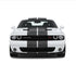 Dual 12" Racing Stripes Air Release fits Dodge Challenger Hellcat 2018 to 2022