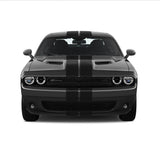 Dual 8" Racing Stripes [17"] fits Dodge Challenger 2008 to 2022