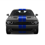 Dual 8" Racing Stripes [17"] fits Dodge Challenger 2008 to 2022