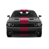 Dual 8" Racing Stripes [17"] fits Dodge Challenger 2008 to 2022