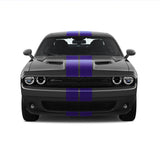 Dual 8" Racing Stripes [17"] fits Dodge Challenger 2008 to 2022