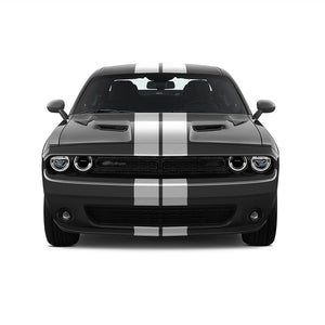 Dual 8" Racing Stripes [17"] fits Dodge Challenger 2008 to 2022