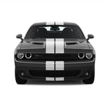 Dual 8" Racing Stripes [17"] fits Dodge Challenger 2008 to 2022