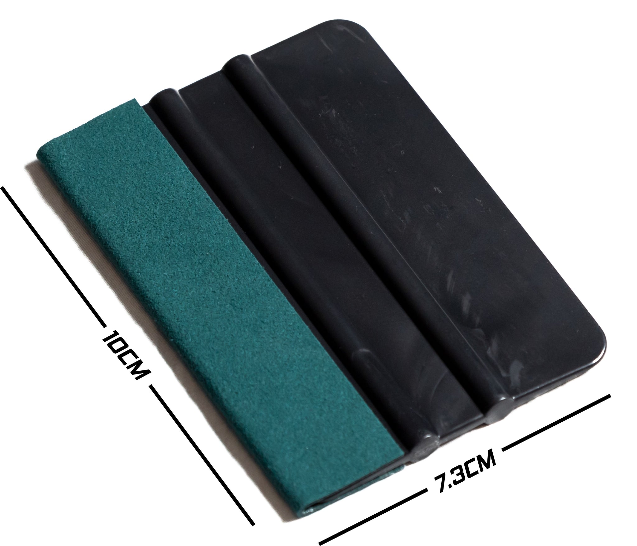 Black 4in x 3in Automotive Vinyl Squeegee with Suede for Decals