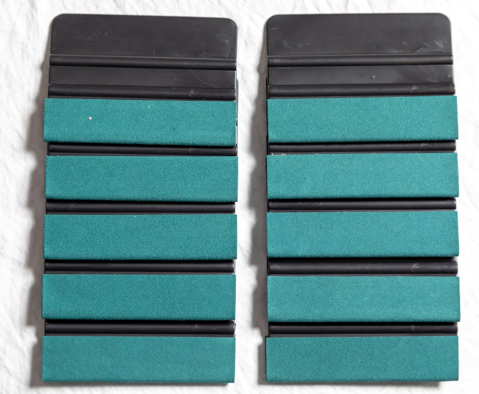 Black 4in x 3in Automotive Vinyl Squeegee with Suede for Decals Wrap Tint Application Tool Scraper Fusion Decals