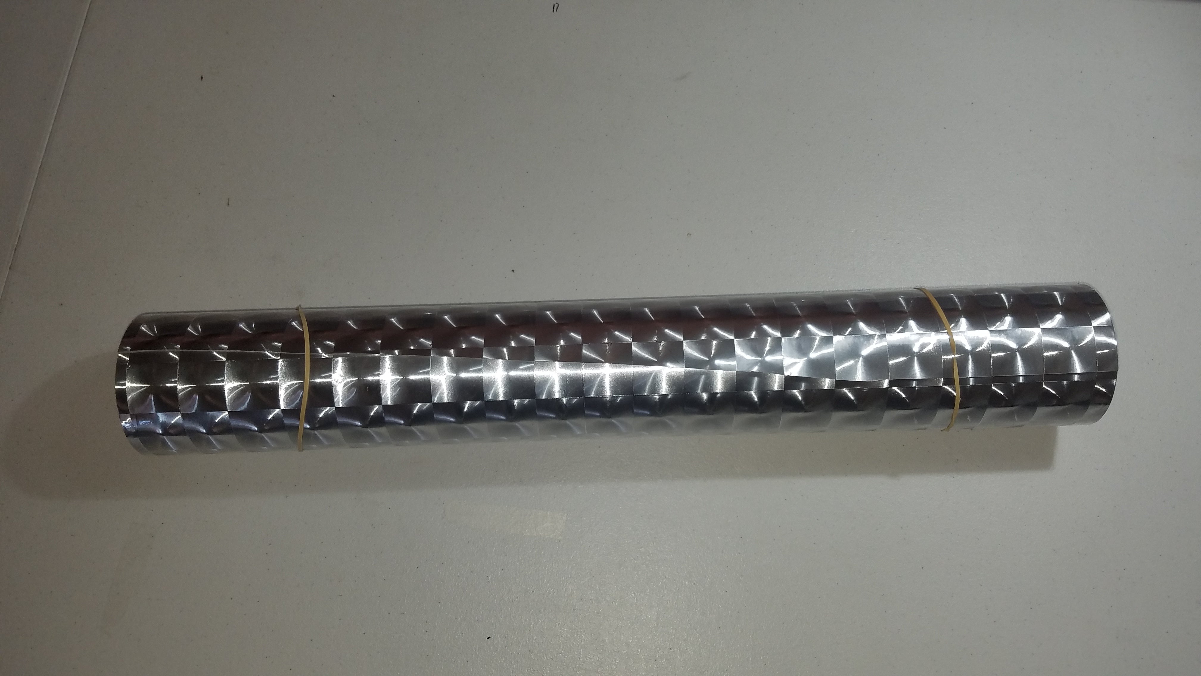 Diamond Plate -Griff Decorative Films PRIME SERIES 24'' by 10yd Metallic Film Fusion Decals