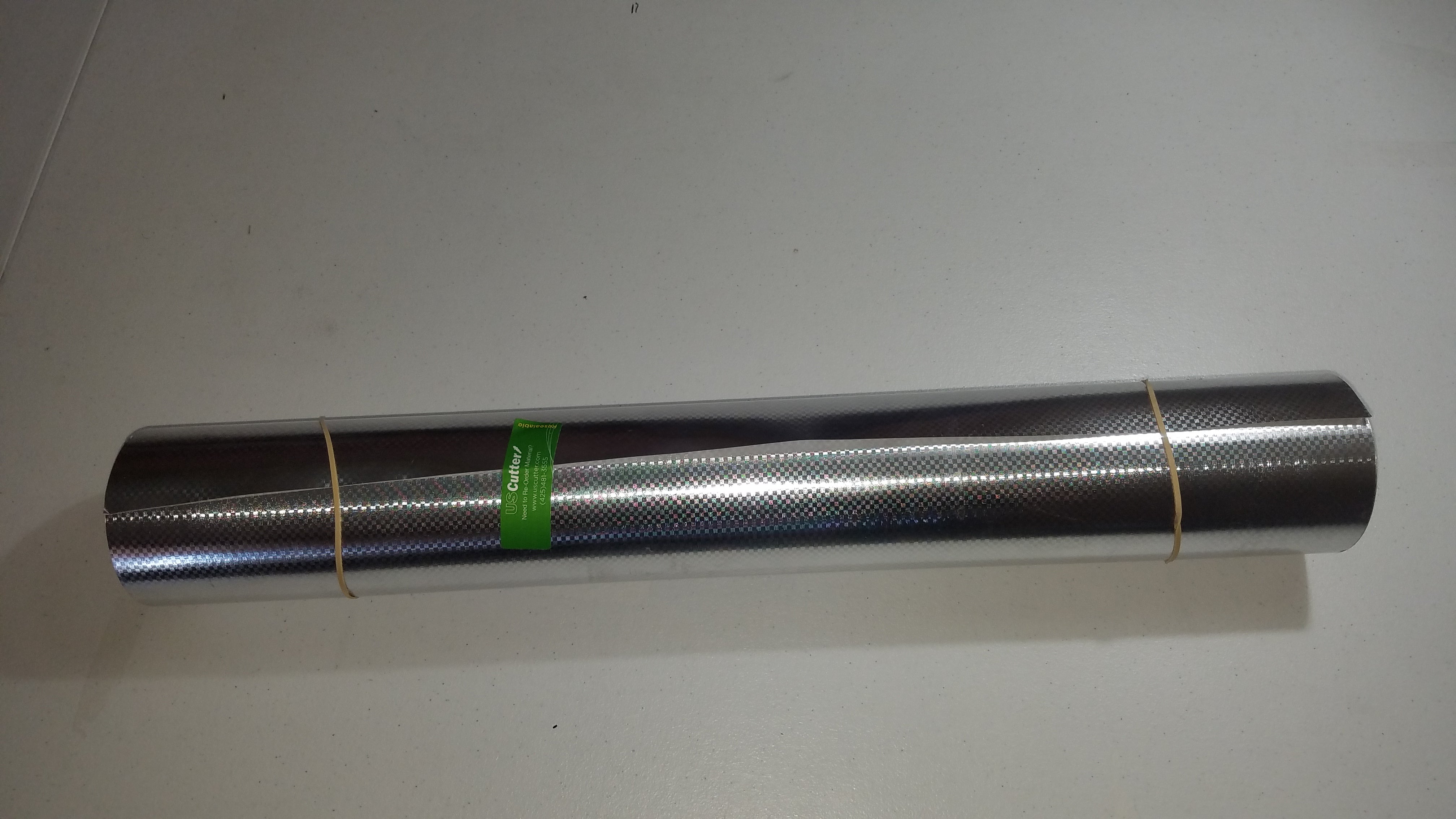 Silver Carbon - Griff Decorative Films PRIME SERIES 24'' by 10yd Metallic Film Fusion Decals